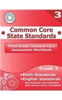 Third Grade Common Core Assessment Workbook: (English)