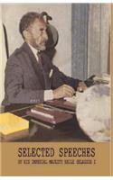 Selected Speeches of His Imperial Majesty Haile Selassie I
