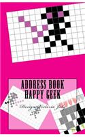 Address Book Happy Geek: Address / Telephone / E-mail / Birthday / Web Address / Log in / Password / Geek 7