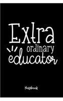 Extraordinary Educator Journal Black Cover