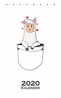 Lama in Tasche Kalender 2020