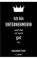 Kalender 2020 für Unternehmer / Unternehmerin