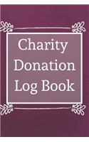 Charity Donation Log Book