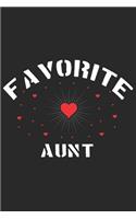 Favorite Aunt: Gift for your mom, aunt, stepmom, grandma, mother in law and also for mothers day gift