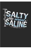 Salty Like Normal Saline: Nurse. Blank Composition Notebook to Take Notes at Work. Plain white Pages. Bullet Point Diary, To-Do-List or Journal For Men and Women.