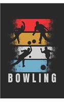 Bowling: Notebook/Colouring book/Organizer/DiaryBlank pages/6x9 inch