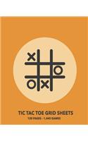 Tic Tac Toe Grid Sheets: 120 Page Game Book With 1,440 Blank Games For Kids - 7.5 x 9.25" Matte Soft Cover For Road Trips Traveling Camping Family Activity