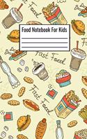 Food Notebook For Kids