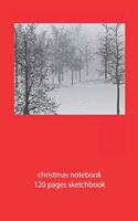 christmas notebook 120 pages sketchbook: christmas landscape sketchbook christmas diary christmas booklet christmas recipe book landscape sketchbook christmas journal 120 pages 6x9 inches c