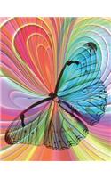 Butterfly Colorful Notebook - 4x4 Graph Paper