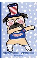 Dabbing Pug - American Freedom
