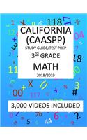 3rd Grade CALIFORNIA CAASPP, MATH, Test Prep: 2019: 3rd Grade California Assessment of Student Performance and Progress MATH Test prep/study guide
