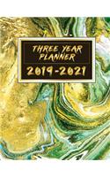 Three Year Planner 2019-2021: 36 Month Yearly Planner Monthly Calendar V16