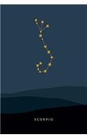 Scorpio Zodiac Journal: Horoscope Constellation Notebook, 120 Ruled Pages, 6x9 Inch