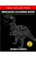 Dinosaur Coloring Book: 20 Stress Relieving Dinosaur Designs for Anger Release, Relaxation and Meditation, for Kids Teens and Adults