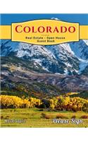 Colorado Real Estate Open House Guest Book