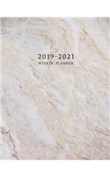 2019-2021 Weekly Planner: Large Three Year Planner with Marble Cover (Volume 2)