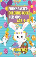 Funny Easter Coloring Book for Kids age 4-8