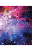 Pink and Blue Galaxy Notebook: Romantic Starry Sky Series, Galaxy Notebook, Journal, Diary, Galaxy Notebook Cover