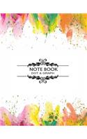 Notebook Dot &Graph: Notebook for Writing Letters & Words Dot Graph & Line Sketch 8.5" X 11" - 110 Pages