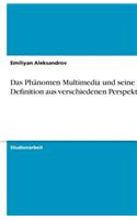 Das Phänomen Multimedia und seine Definition aus verschiedenen Perspektiven