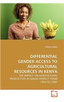 Differential Gender Access to Agricultural Resources in Kenya