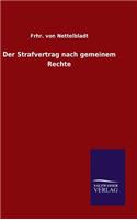 Strafvertrag nach gemeinem Rechte