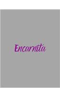 Encarnita: notebook with the name on the cover, elegant, discreet, official notebook for notes, dot grid notebook,