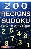 200 Regions Sudoku Easy to Very Hard