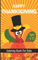 Thanksgiving Coloring Book For Kids