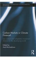 Carbon Markets or Climate Finance?