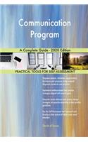 Communication Program A Complete Guide - 2020 Edition