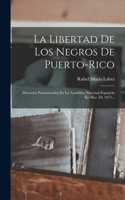 Libertad De Los Negros De Puerto-rico: Discursos Pronunciados En La Asamblea Nacional Española En Mar. De 1873...