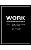 Work is like a box of chocolates (There's always one that nobody fucking likes) Business Notebook & Journal