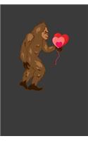 Bigfoot mit Herzballons