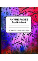 Rhyme Pages Rap Notebook