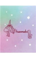 Hannah: Unicorn Name Notebook