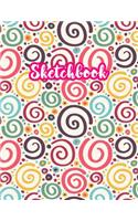 Sketchbook: Cute Drawing Note Pad and Sketch Book for Kids, Girls and Adult - Large 8.5 x 11 Matte Cover with White Interior (Perfect for Sketching, Coloring, W
