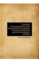 Business Correspondence and Procedure for Students in Commercial and General Secondary Schools