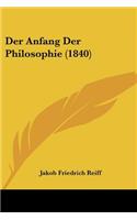 Anfang Der Philosophie (1840)