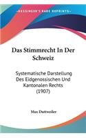 Stimmrecht In Der Schweiz