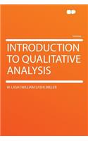 Introduction to Qualitative Analysis