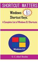 Windows 8.1 Shortcut Keys