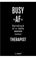 Notebook for Therapists / Therapist: awesome handy Note Book [120 blank lined ruled pages]