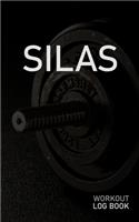 Silas: Blank Daily Workout Log Book - Track Exercise Type, Sets, Reps, Weight, Cardio, Calories, Distance & Time - Space to Record Stretches, Warmup, Coold