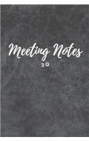 3Q Meeting Notes: Note Taking Journal