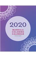 Mandala Coloring Calendar 2020