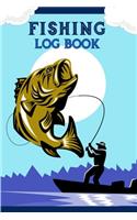 Fishing Log Book: Includes Location and GPS, Fishing Crew, Weather Conditions, Water Conditions, Tackle and Technique Details, Catch Details, Notes and Memories
