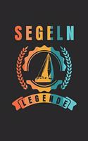 Segeln Legend: Notizbuch/Tagebuch/Organizer/120 Karierte Seiten/ 6x9 Zoll