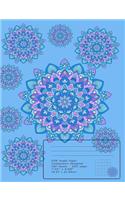 Mandala Zen Composition Notebook 5x5 Graph Paper